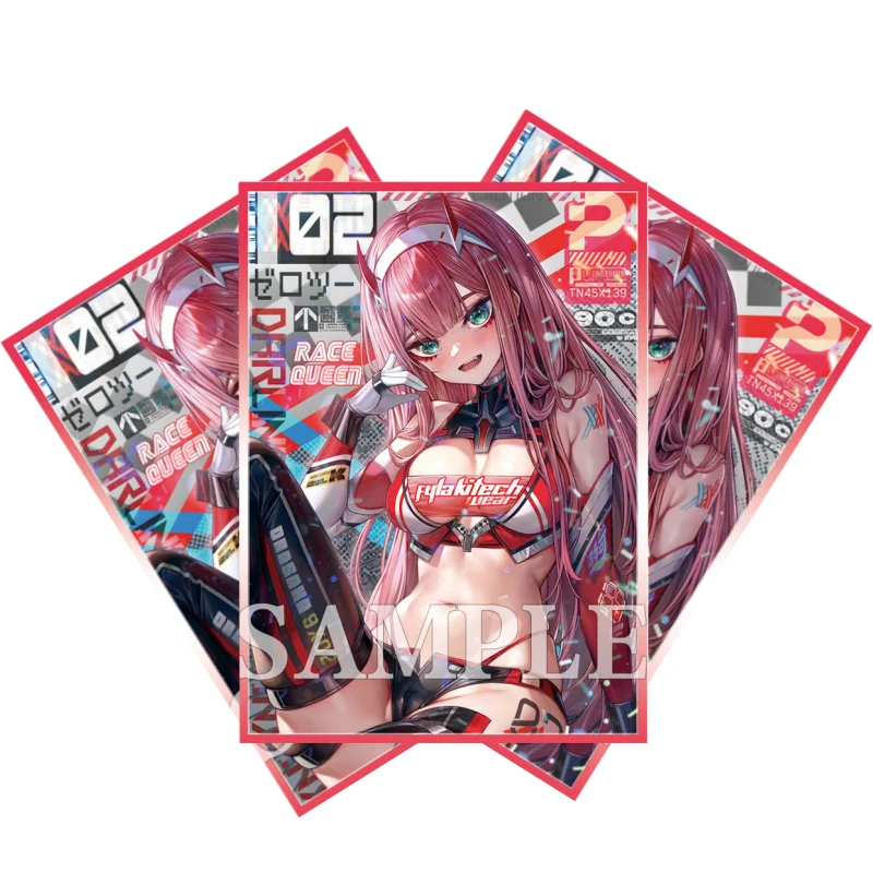 60 pz/set carte manica DARLING in the FRANXX 02 Zero due personaggi del gioco Anime versione Laser carte colorate fai da te Cover protettiva