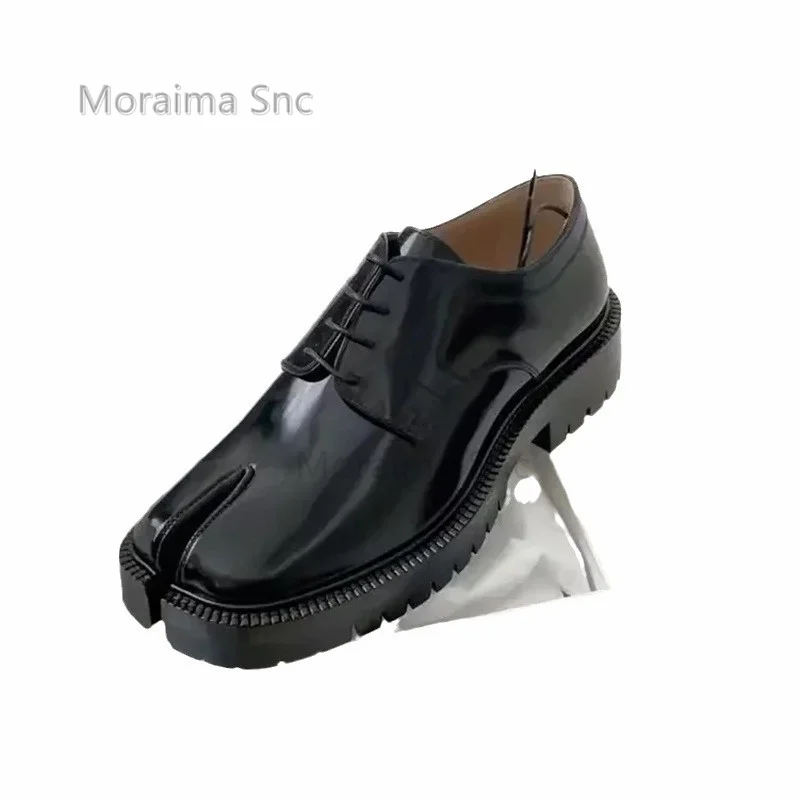 Mocassini Tabi Scarpe singole in pelle nera da donna Novità Scarpe in pelle alla moda stile designer Scarpe formali da lavoro britanniche