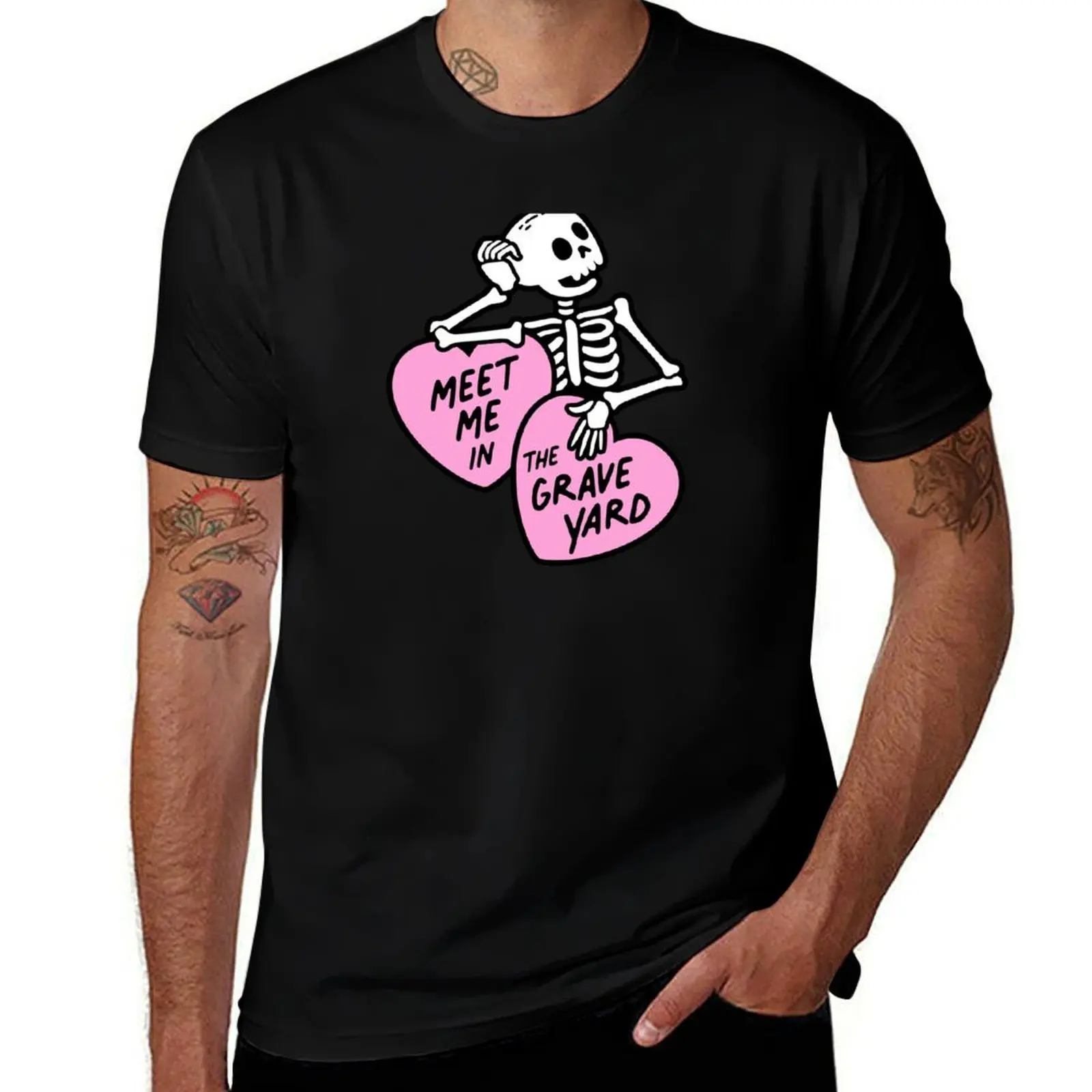 

Meet Me in the Graveyard T-Shirt new edition oversize t-shirts man T-shirts man plus size men clothing