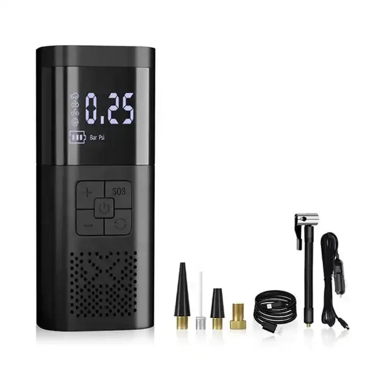 

Portable Cordless Electric Air Pump Multifunctional Car Tire Inflator Automatic Stop Air Pump Car Air Compressor