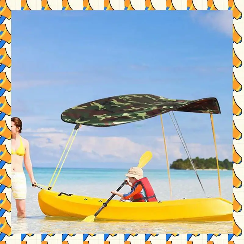 

ABYB Kayak Awning, Folding Awning With Kayak Storage Bag Camouflage Waterproof And UV Resistant Awning Canopy