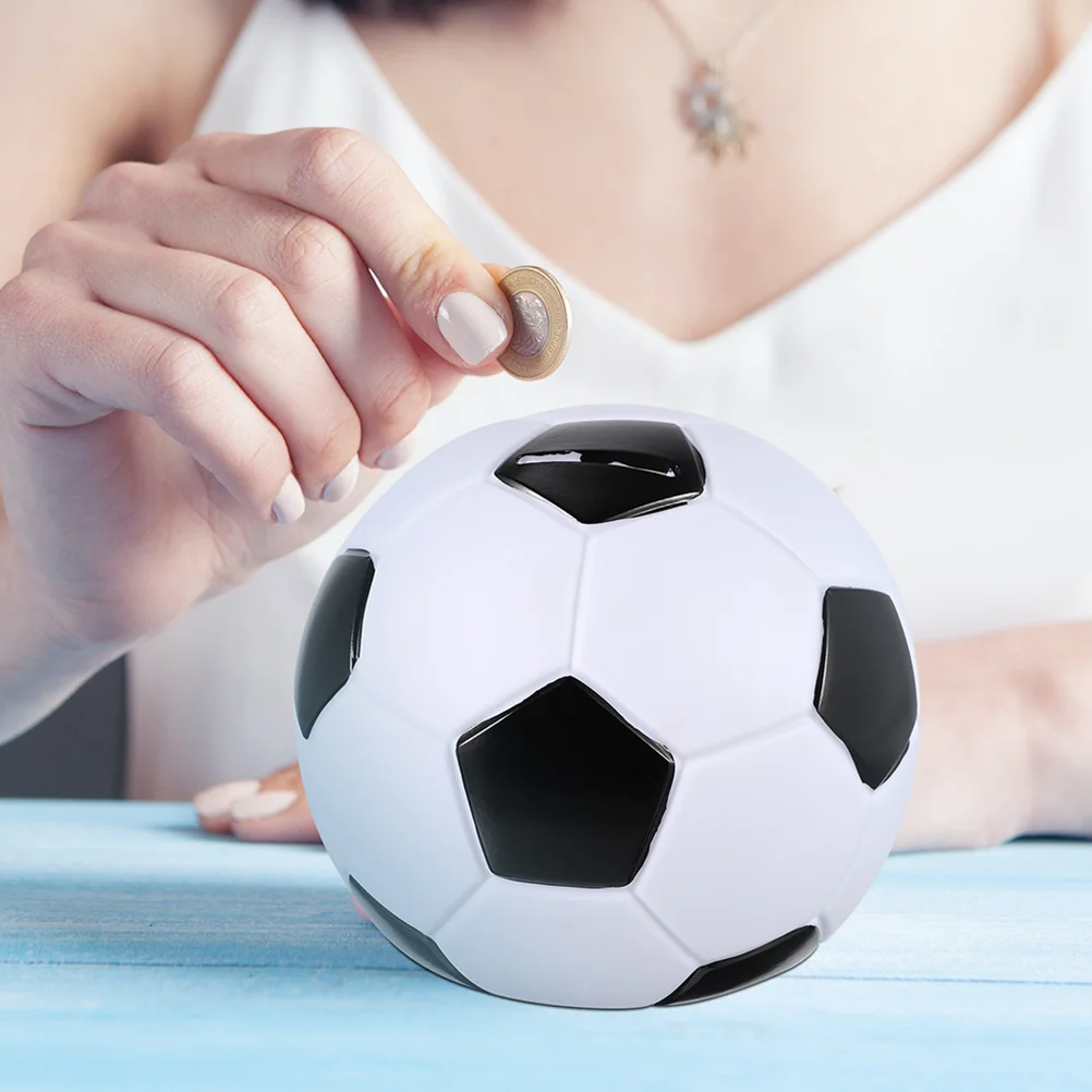 بنك كرة القدم بيجي بانك من الفينيل للعملات المعدنية للأطفال، صندوق توفير المال المدمج، منظم العملات المعدنية، ديكور المنزل، بنوك أصبع للبالغين #2