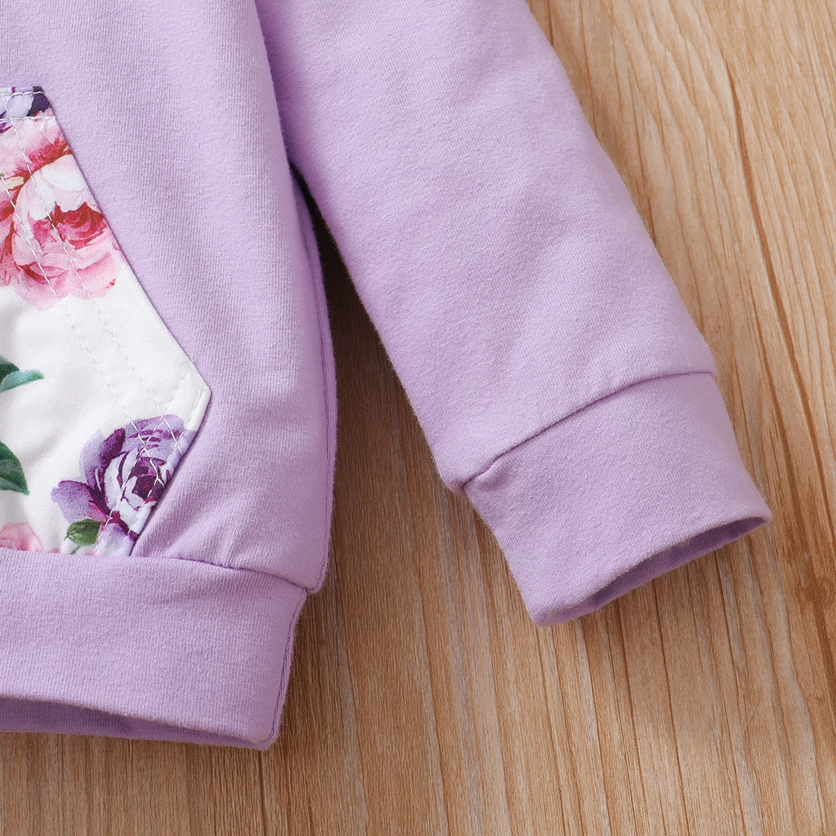 3 Piece Infant Clothes Floral Baby Girl Set for New Born 0 to 3 Hooded Clothes Long Sleeve Baby Outfit Autumn Winter Sweatshirts