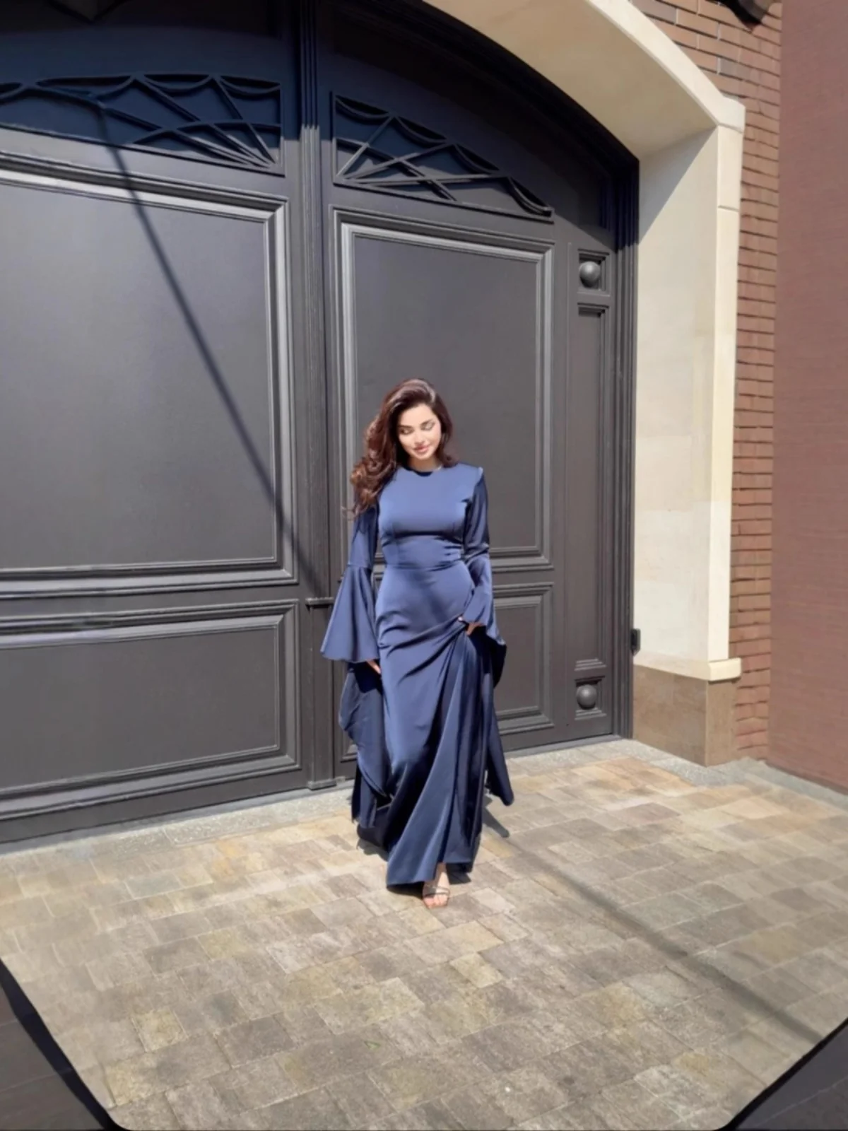 Sexy Long Sve mid Waist Evening Gown Women's Dr Large Skirt Ele Autumn Winter New Sle Polyester Fiber 00%