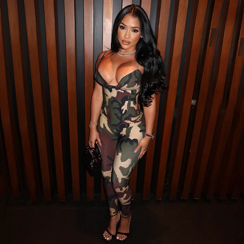 

Комплект из двух предметов с камуфляжным принтом, весна-лето 2021, майки на бретелях, укороченный топ, леггинсы с эластичной резинкой на талии, брюки, уличная одежда для вечеринок и клубов