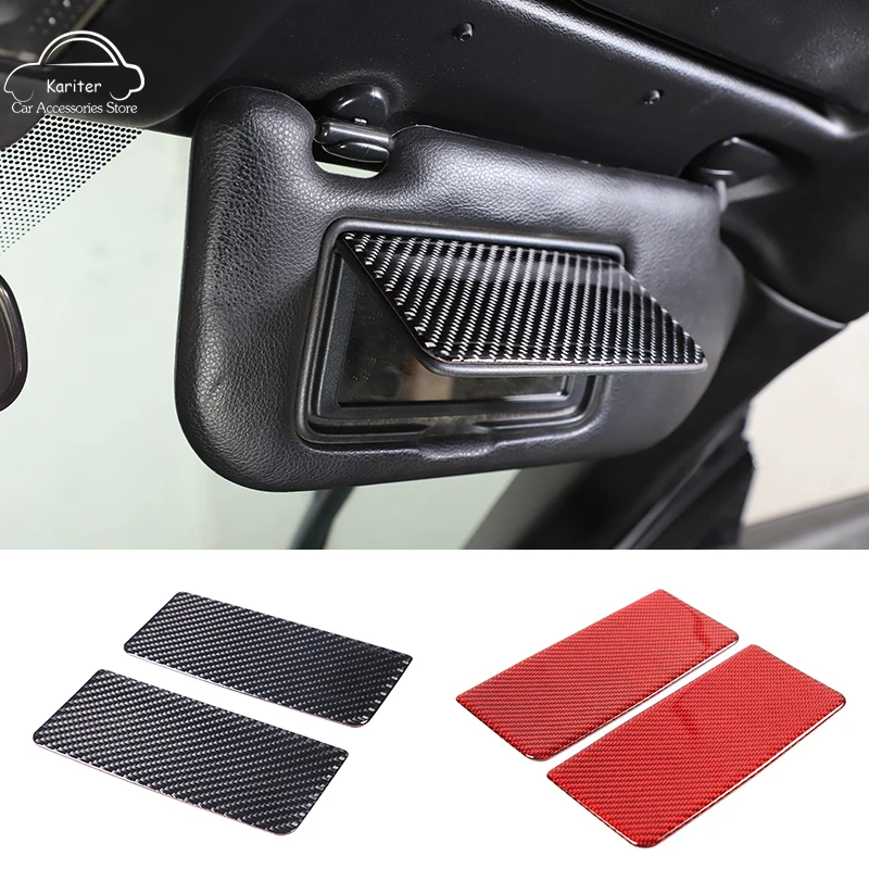 

For Nissan 350Z 2003-2006 Soft Carbon Fiber Cosmetic Mirror Panel Decoration Sticker Car Interior Modification Accessories