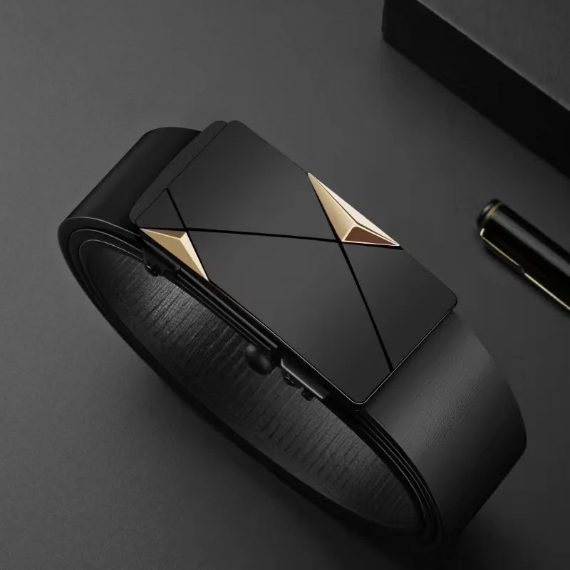 Herren-Taillengürtel, Premium-Gürtel mit Automatikschnalle, modischer Freizeitgürtel für Herren, Business-Gürtel, passend zu Anzügen – Detail 4