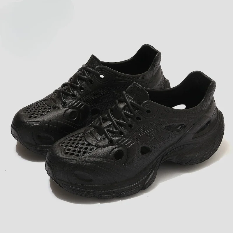 2026 Summer New Fashionable Thick Bottom Non Slip Hollow Breathable Women's Sports Shoes Beach Comfortable Sandals