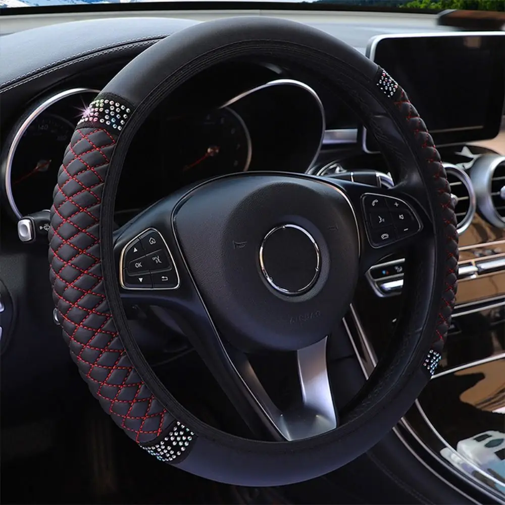 

Leather Auto Styling Car Styling Steering Wheel Protector Car Steering Wheel Cover Steering Wheel Sleeve Interior Accessories