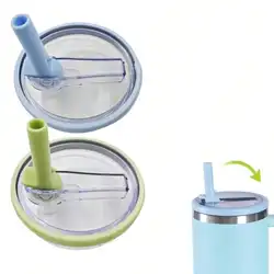 For Stanley Spill-proof Cup Cover 40oz Replaceable Environmental Protection Cup Cover Creative Spiral Straw Cover Cup Accessorie