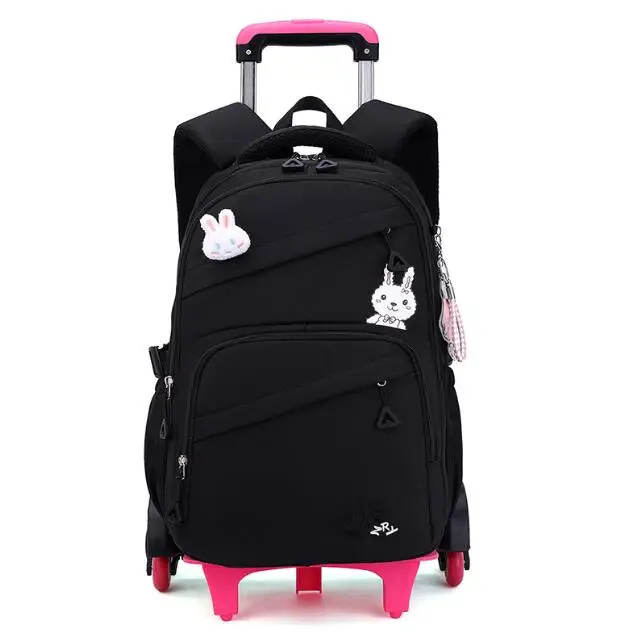 

Школьный рюкзак на колесиках для девочек, рюкзак на колесиках для девочек, сумка для книг на колесиках, сумка для багажа для начальной и средней школы