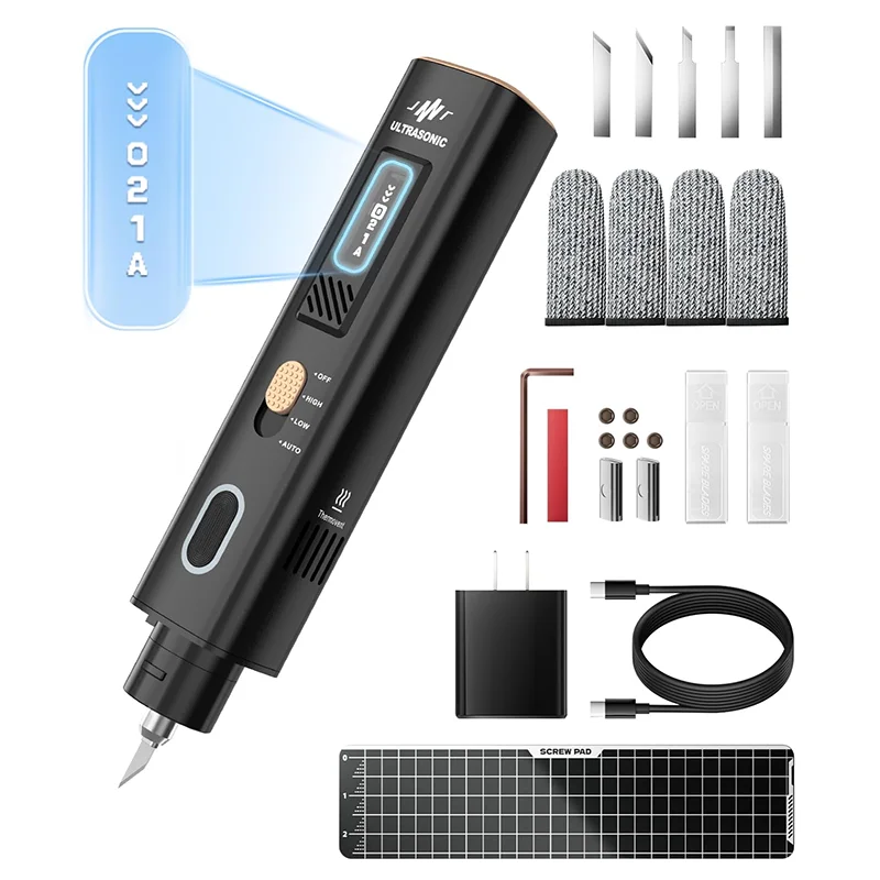 Pro Europese standaard ultrasone snijder kunststof acryl graveermes handheld krachtig snijden doe-het-zelf gereedschap meszaag