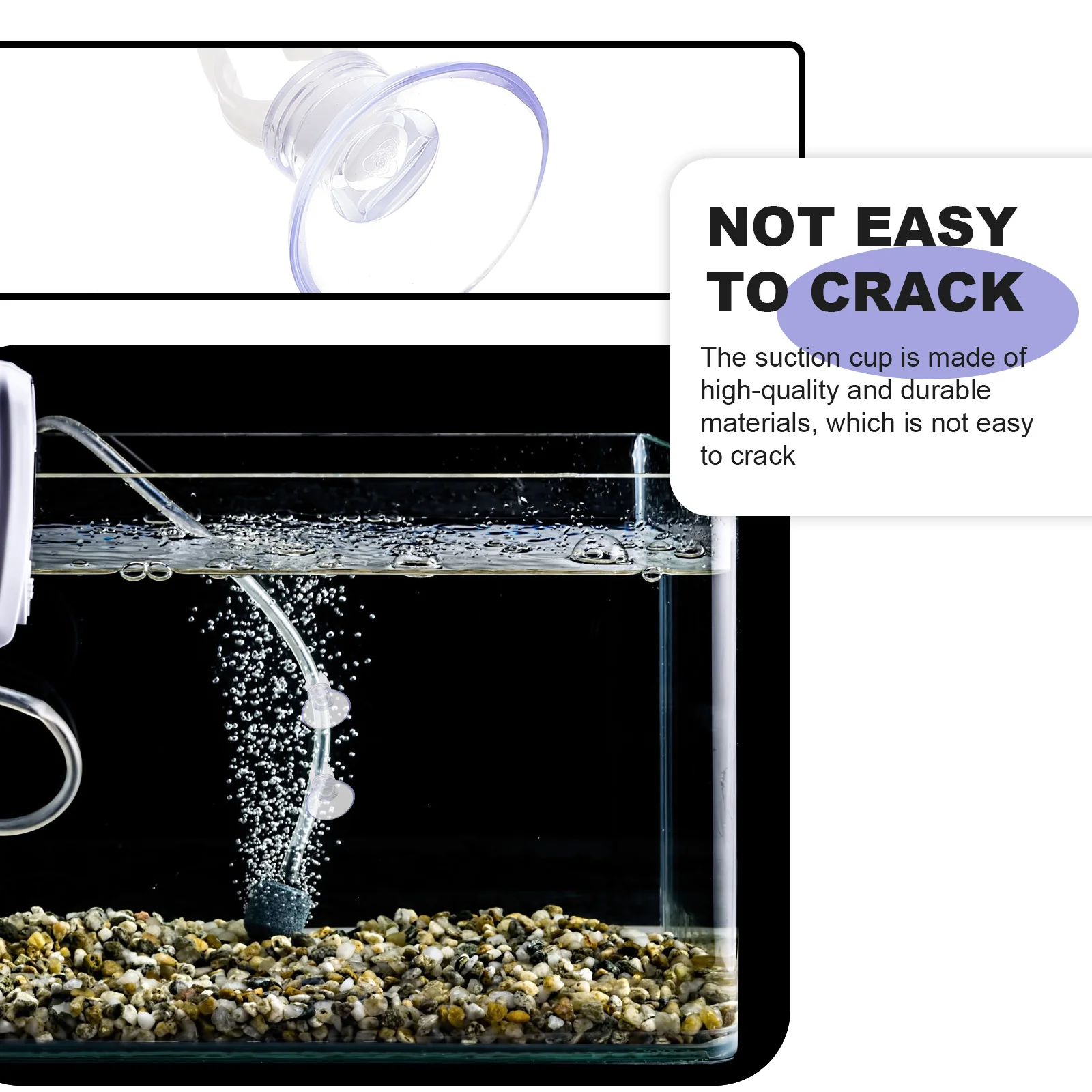 

20Pcs Oxygen Hose Suction Cup Durable Aquarium Clamp Fish Tank Oxygen Pump Hose Fixing Accessories Holder Water Sucker