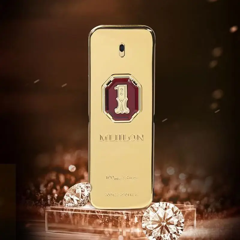 One Million Gold Brick Eau de Toilette para hombre Colonia Feromona Premium Spray corporal afrutado de larga duración 100ml