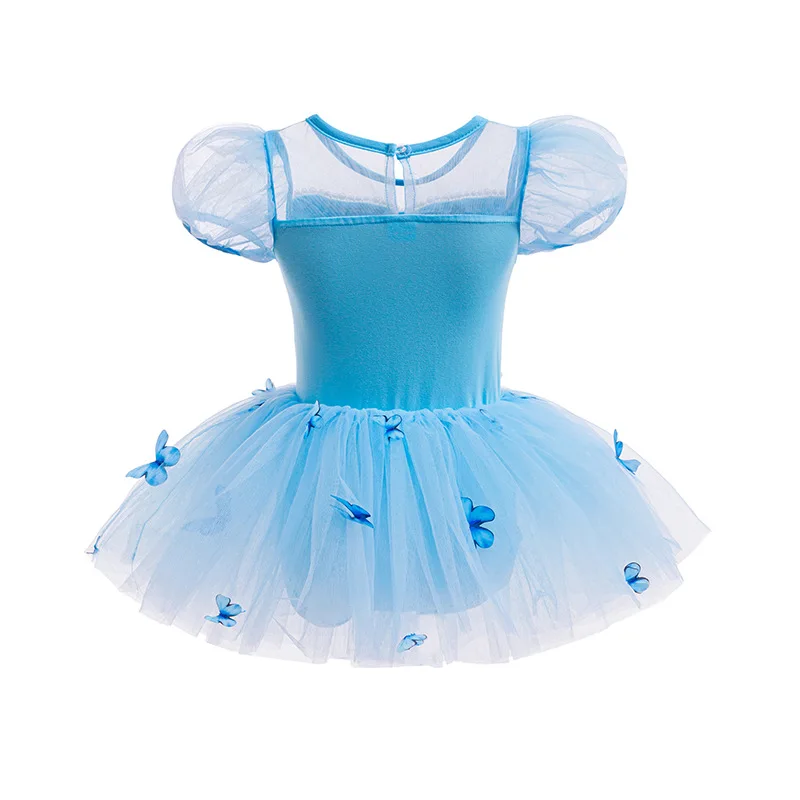 Mädchen Kurzarm-Ballett-Tutu-Kleid Kinder Tüll-Tanzkleid Prinzessinnen-Themenkostüm Bühnenoutfit – Detail 15
