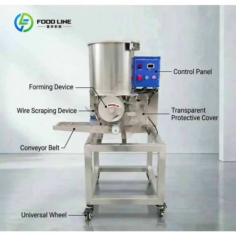 Customized Industrial Meat Patty Forming Machine High Capacity Automatic Assembly Line Compatible Burger Press Machine