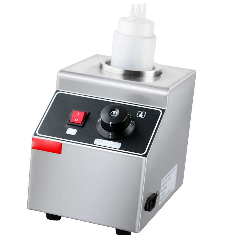Commercial Chocolate Heater Sauce Warmer Electric 1 Bottles Soy Jam Heater Filling Machine Stainless Steel