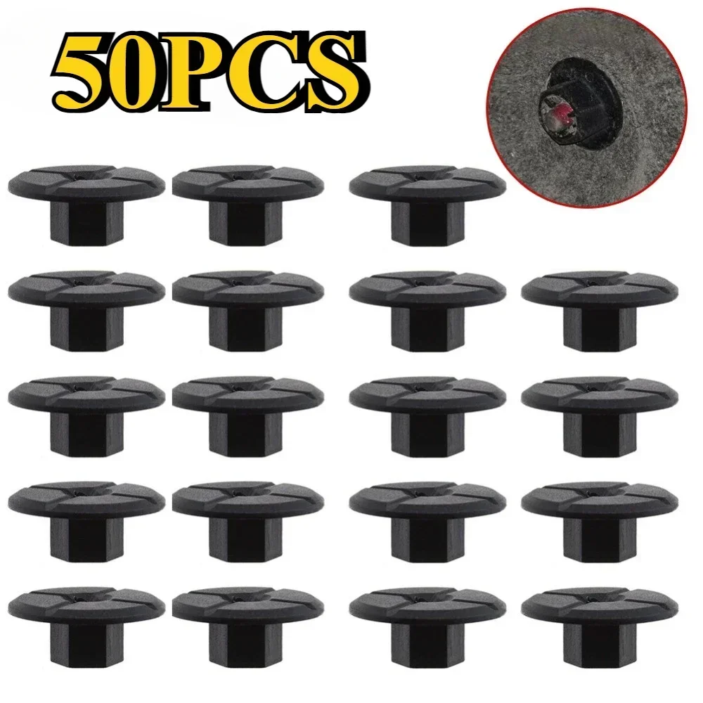50pcs Car Buckle Mudguard Nut for Mercedes W201 W124 190d 260 Non Threaded Bumper Panel Self Tapping Screws Cassette A Fastening