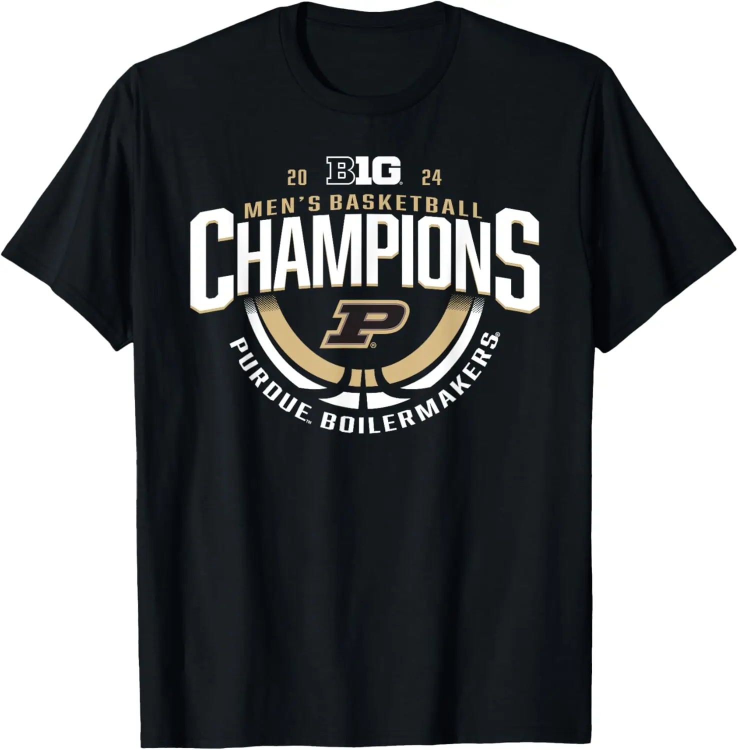 Purdue Boilermakers Big Ten Champs 2024 Men's Basketball T-Shirt