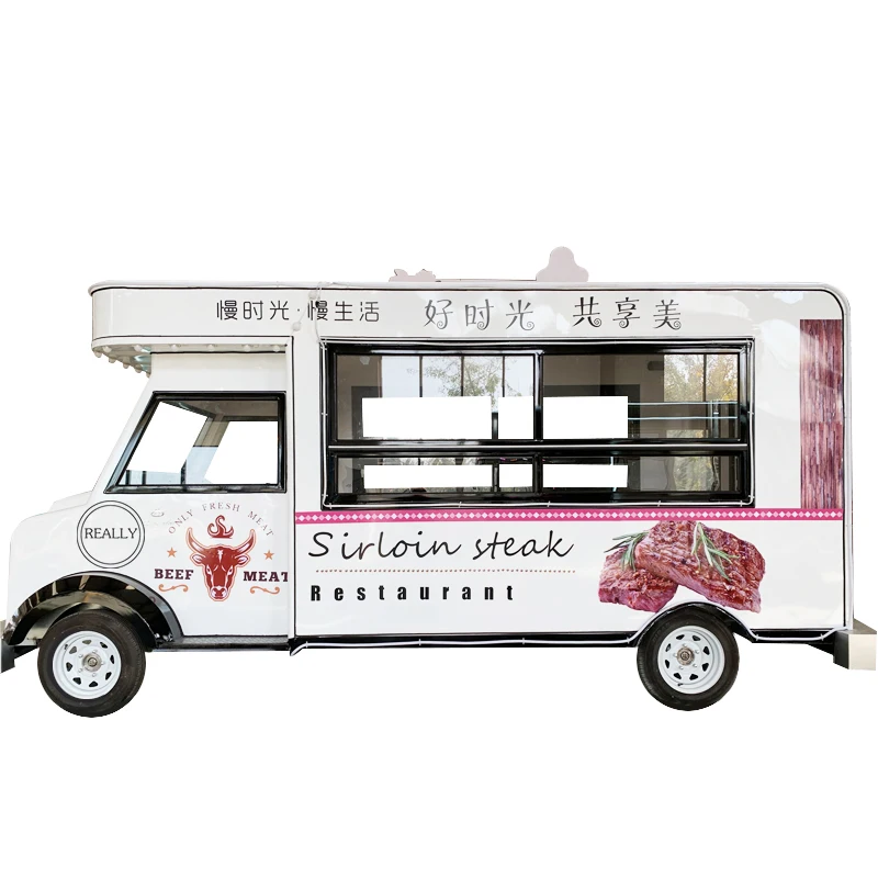 

Electric Food Cart Mobile Caravan Kitchen Truck Commercial Street Snack Vending Equipment Coffee Hot Dog Trailer