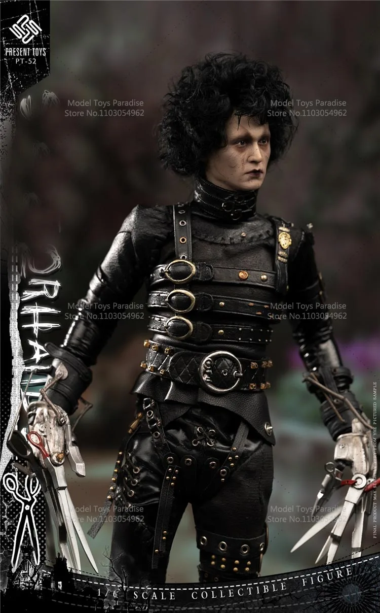 AANWEZIG SPEELGOED PT-sp52 1/6 Collectible Speelgoed Edward Scissorhands Mannen Soldaat Johnny Depp 12 inch Volledige Set Action Figure Model Gift