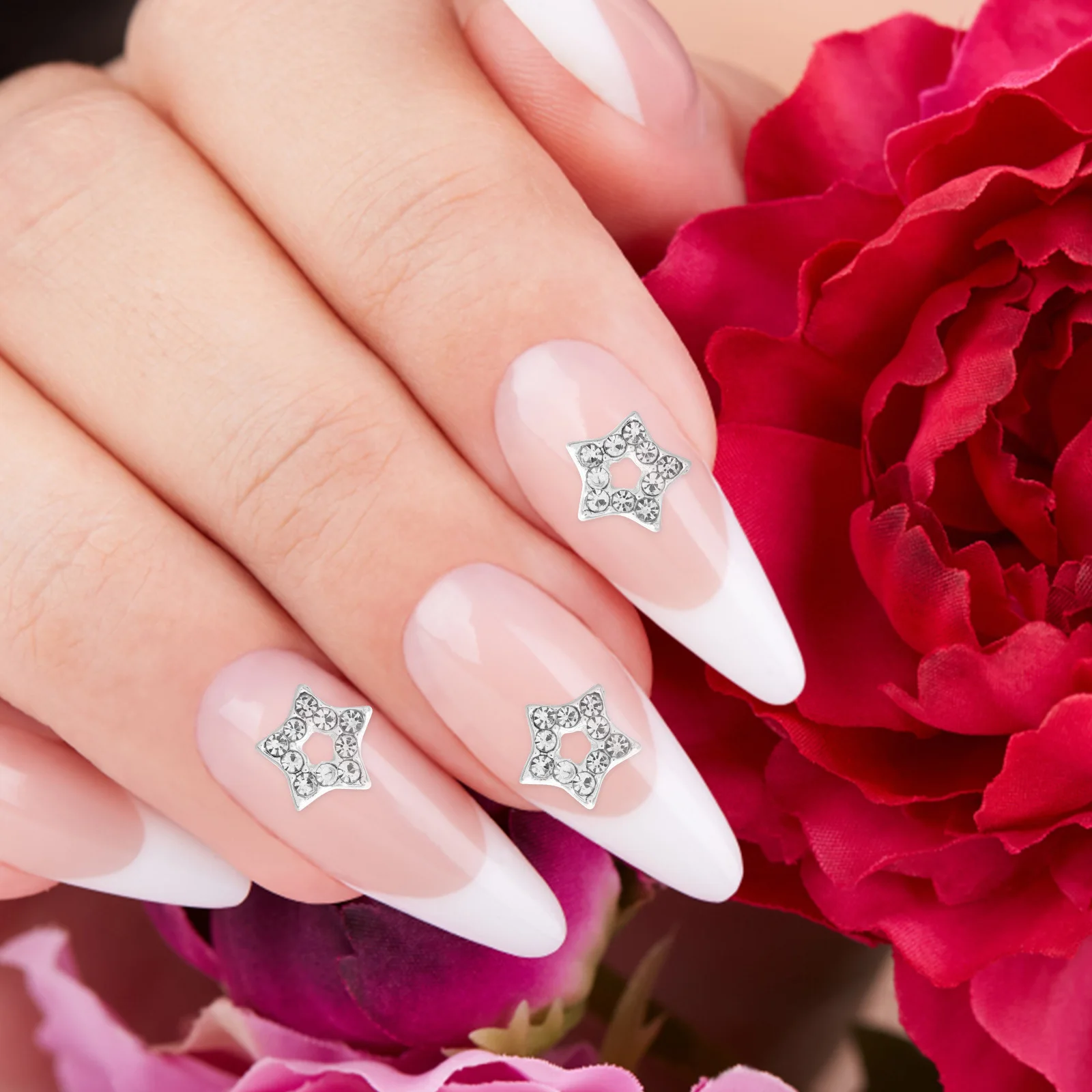 

10Pcs Fine Workmanship Star Nail Charms Rhinestones for Practical and Stylish Nails Rhinestones Nail Charms Manicure Supplies