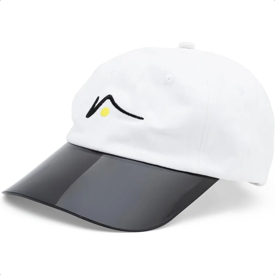 

VISTO Unstructured Sports Hat with SeeThrough Brim NoGlare UV Protection 100 Chino Cotton Adjustable Strap