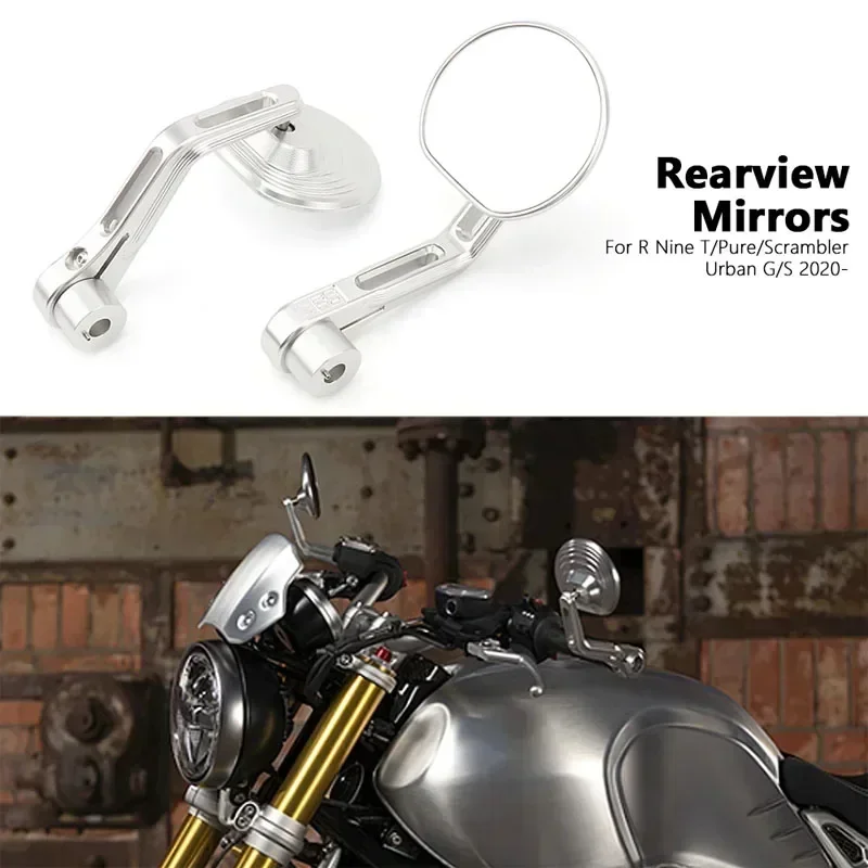 For BMW R9T RNINET Pure R NINE T Scrambler RnineT Urban G/S 2020-2023 New Motorcycle Round Handlebar Bar End Rear View Mirrors