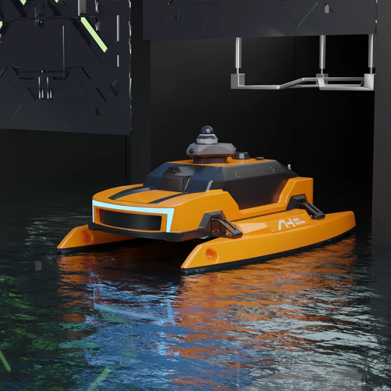 Intelligent USV with Underwater ROV for Water Quality