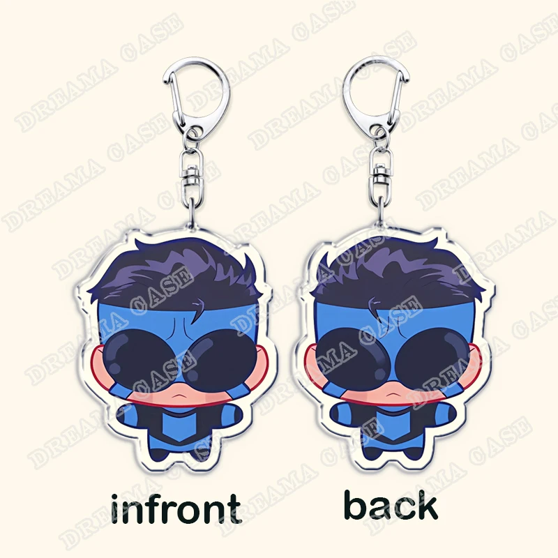 شعبية الكبار الرسوم المتحركة خارقة لا يقهر سلاسل المفاتيح ل اكسسوارات حقيبة أومني رجل Keyrings مجوهرات ألعاب المشجعين أصدقاء الهدايا
