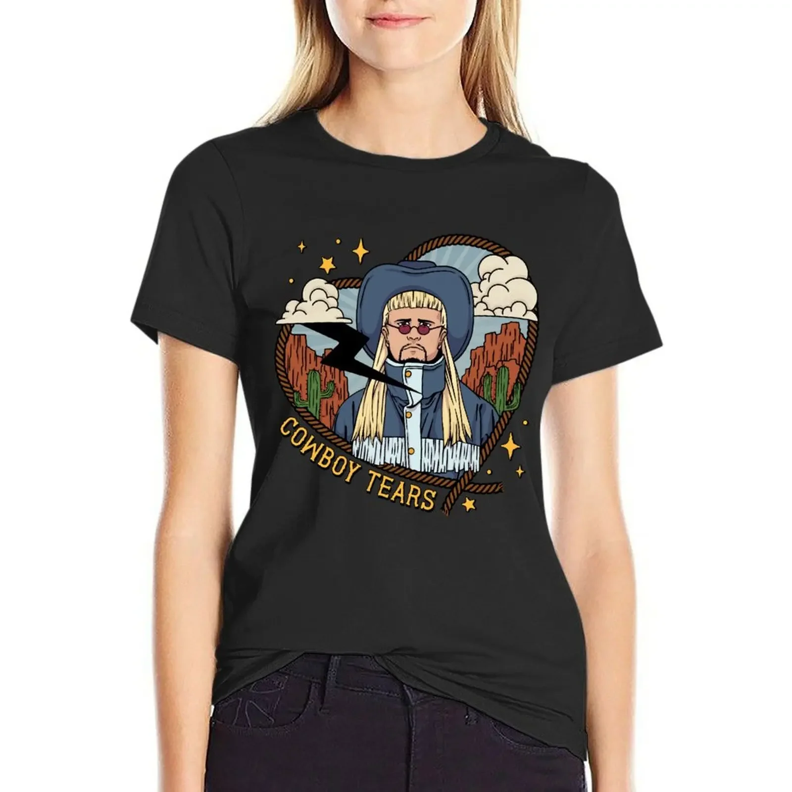 

Oliver Tree Cowboy Tears T-Shirt plus size tops sweat aesthetic clothes vintage white t-shirt dress for Women sexy