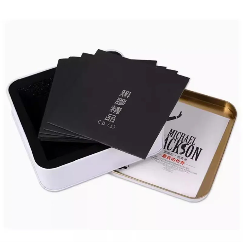 ألبوم مايكل جاكسون الأصلي للأغاني القديمة الكلاسيكية من أوروبا وأمريكا، قرص مضغوط مثبت على السيارة مع فينيل خالٍ من التشويه