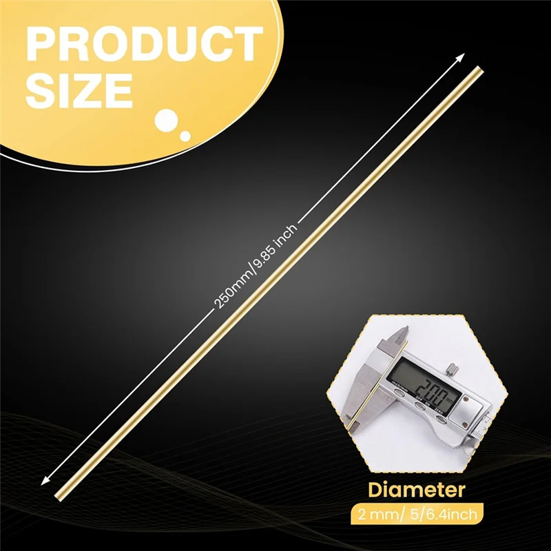 ABZV-HS221 40Pcs 황동 브레이징 막대 1/2 Lb 직경 5/64 "둥근 베어 청동 자체 플럭싱 용접 스틱