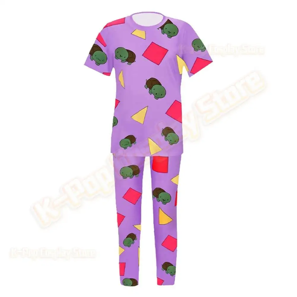 Kpop رومي زوي ميرا شيطان الصيادين تأثيري حلي الأطفال الفتيات لطيف بيجامة مطبوعة لعب الأدوار الزي هالوين كرنفال البدلة