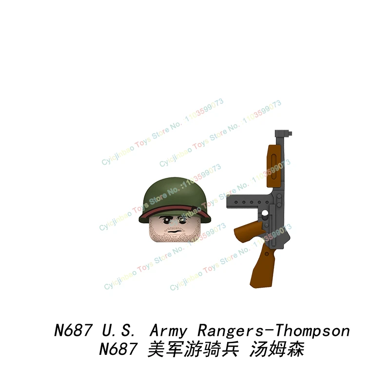 N684 N685 Rangers soldats guerriers militaires MOC guerre militaire figurines d'action blocs de construction assembler scène briques bricolage enfants jouets