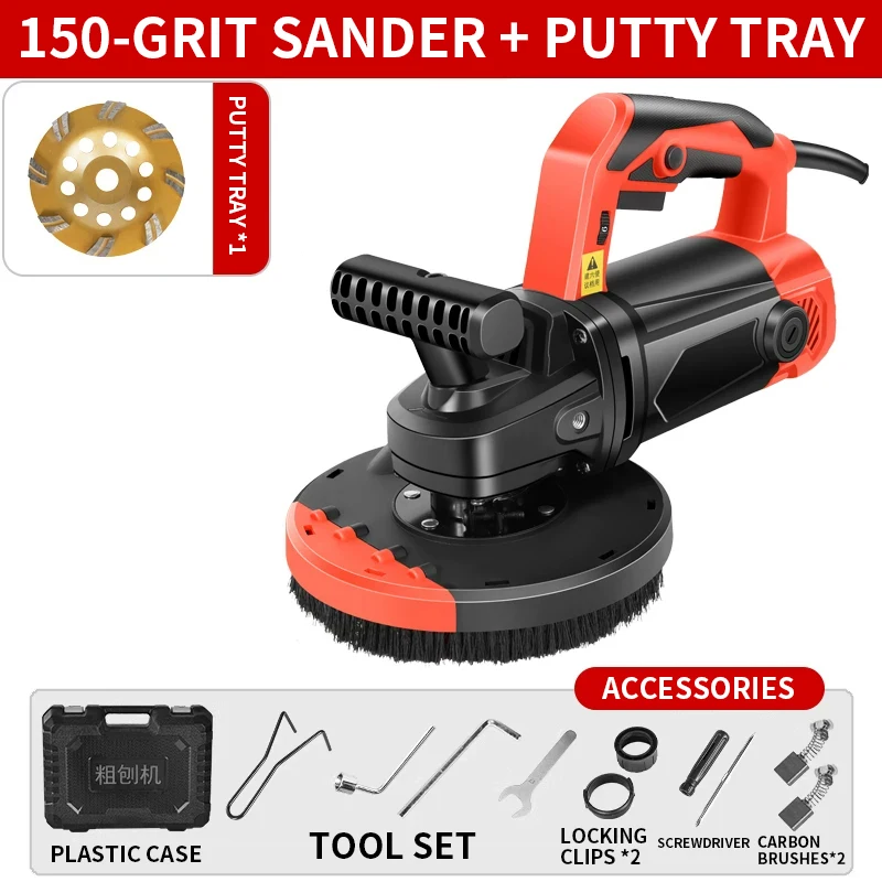 5800W Concrete Surface Grinder Wall and Floor Grinder Portable Angle Grinder Set Epoxy Floor Grinding and Polishing