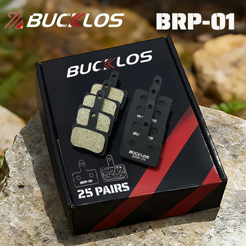 

25 Pairs BUCKLOS BRP-01 Disc Brake Pads Ceramic Resin MTB Hydraulic Brake Pads Durable Bicycle Brake Pad for SHIMANO B01S B05S