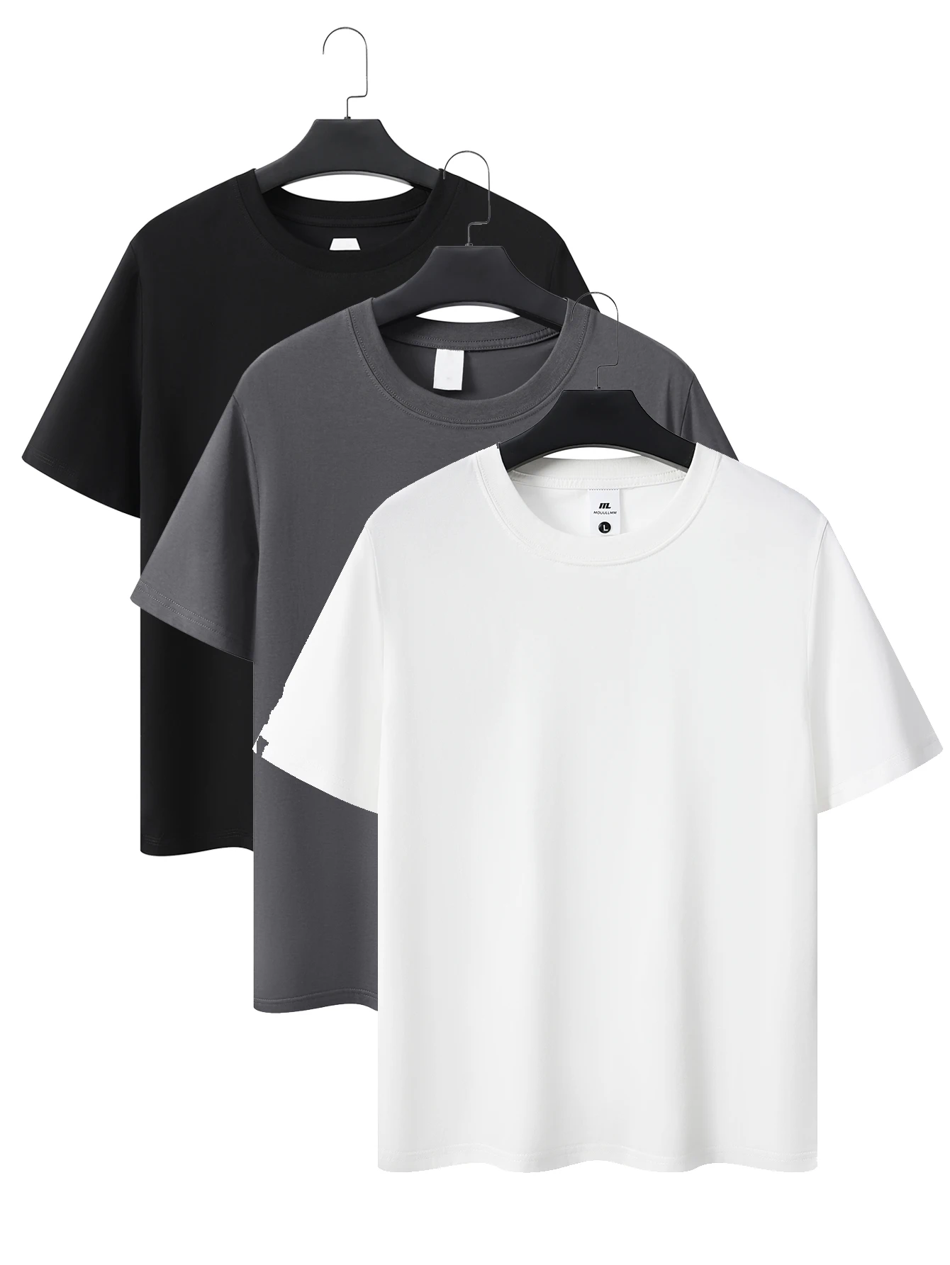 

Классическая хлопковая футболка MOUULLMM с круглым вырезом, мягкая и удобная одежда