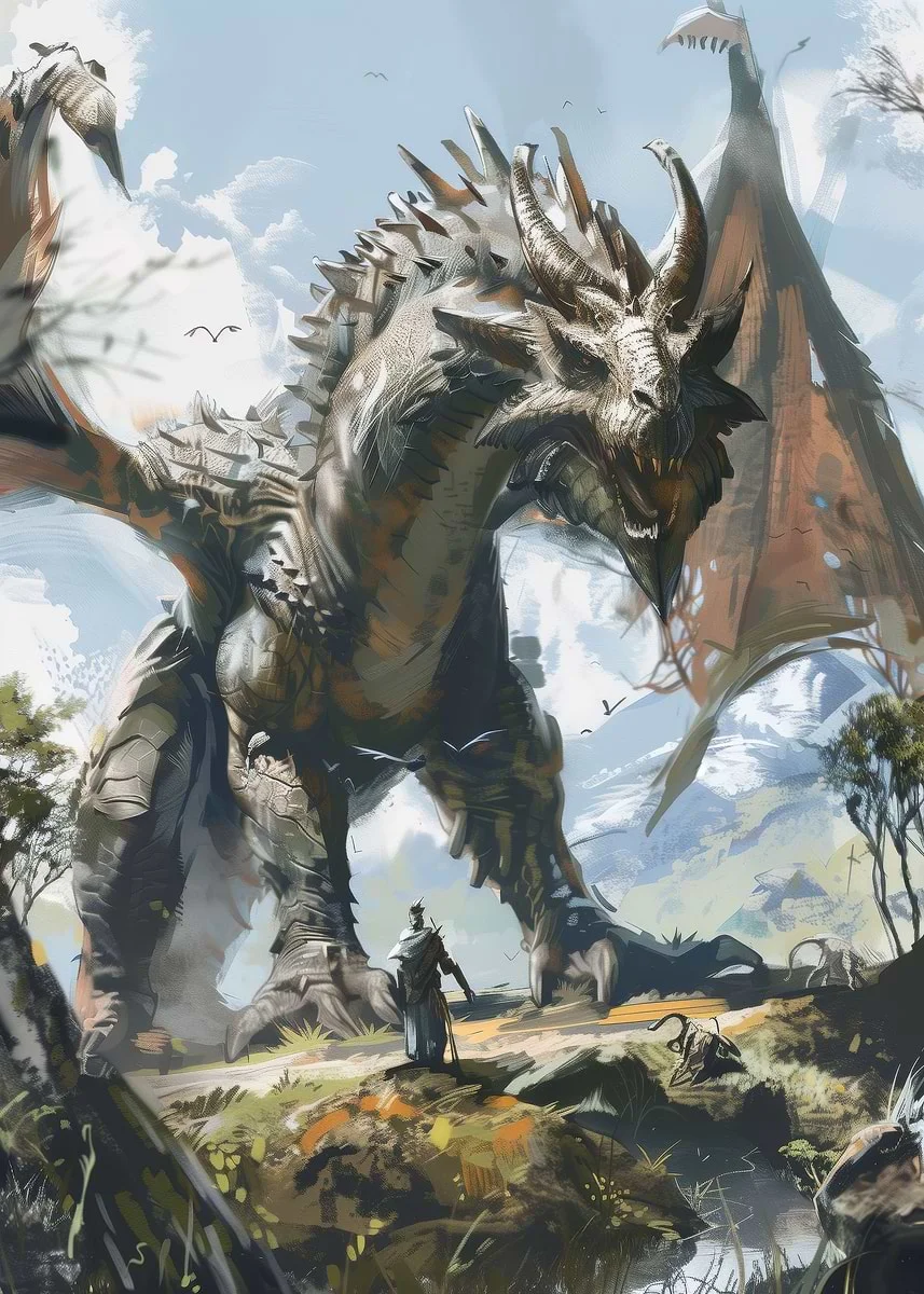 The Awakening Of The Mythical Dragon Cool Poster Canvas Painting Spirits Fashion Trend Home Villa Decoration Aesthetic Wall Gift