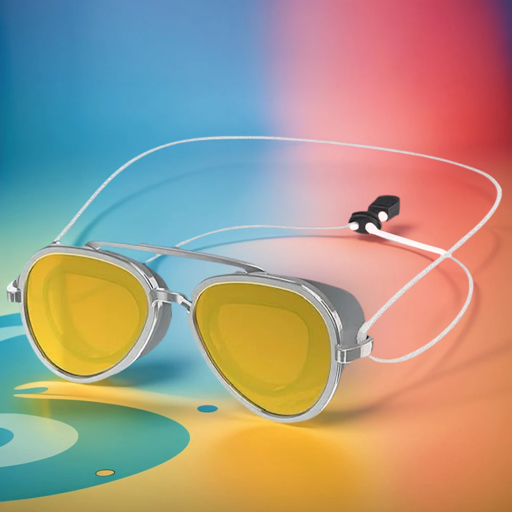 

Полноугольные противотуманные очки для плавания с регулируемым ремешком, очки для серфинга, герметичные, защита от ультрафиолета, мужские и женские очки в стиле ретро для взрослых