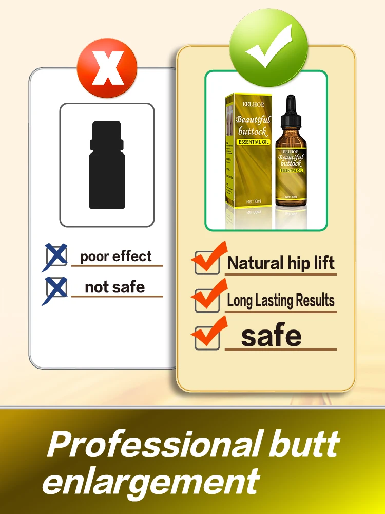 Natural Buttock Augmentation Oil For Up Butt Firm Skin Hip Enlargement Oil Body Lotion Beauty Cosmetic Buttock Enlargement