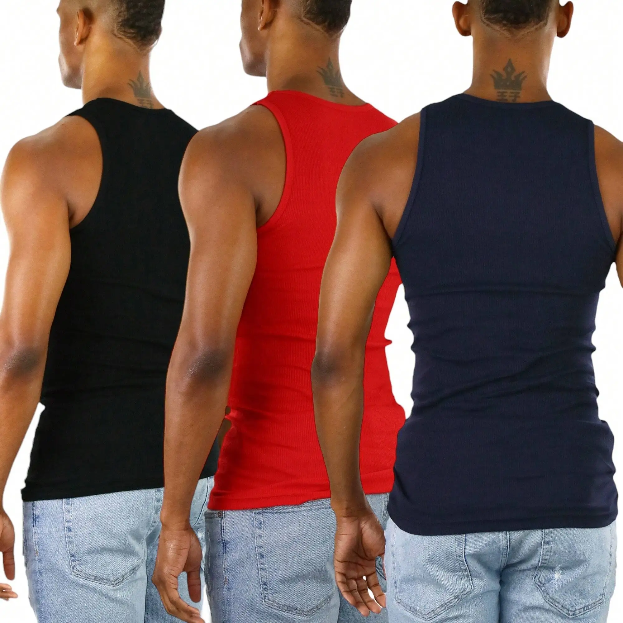 

Мужской комплект из 3 длинных майок-футболок для тренировок