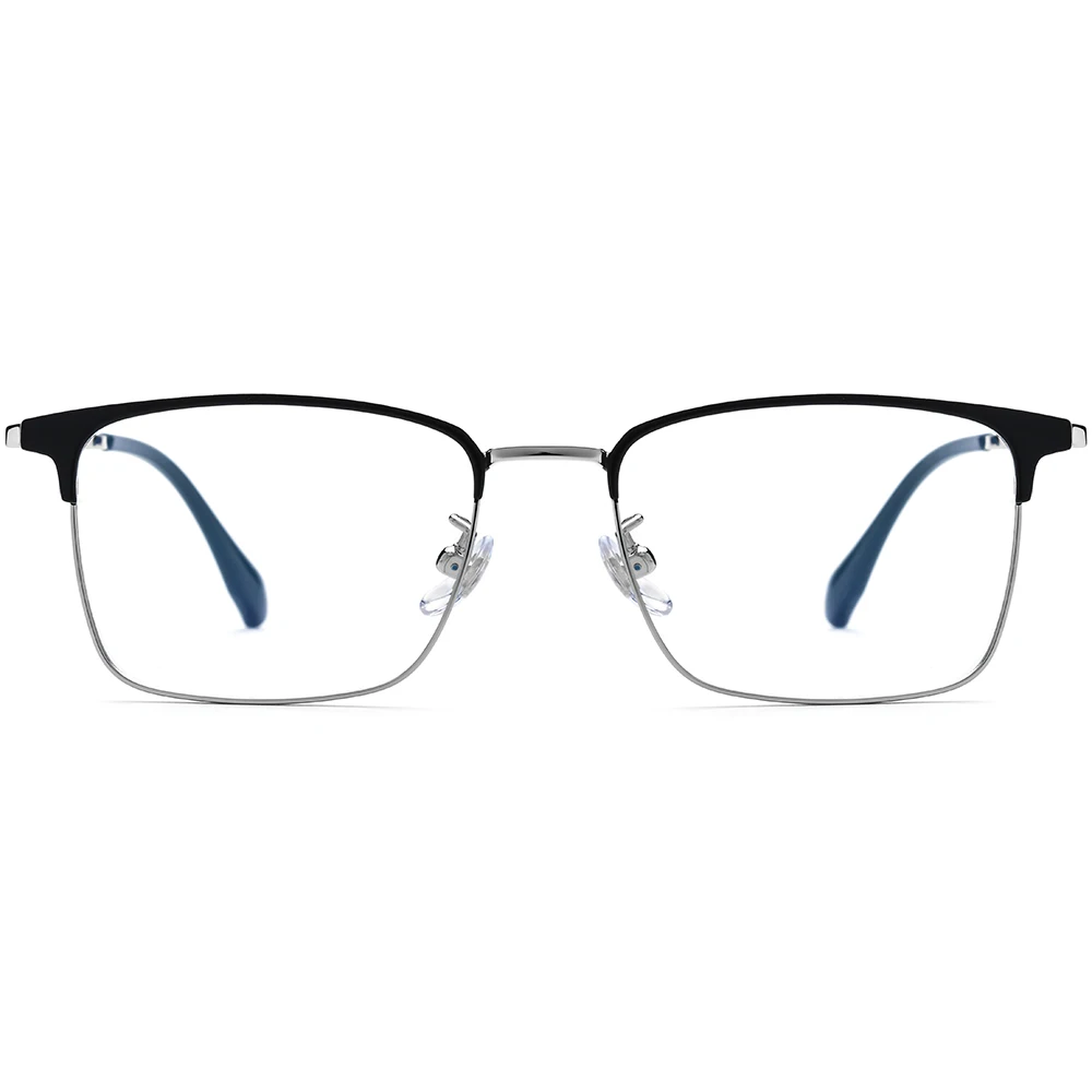 NIANZHEN Titanium Alloy Eyeglasses Frame Men New Square Brand Design Glasses Ultralight-Weight Eyewear Retro Spectacles 6013