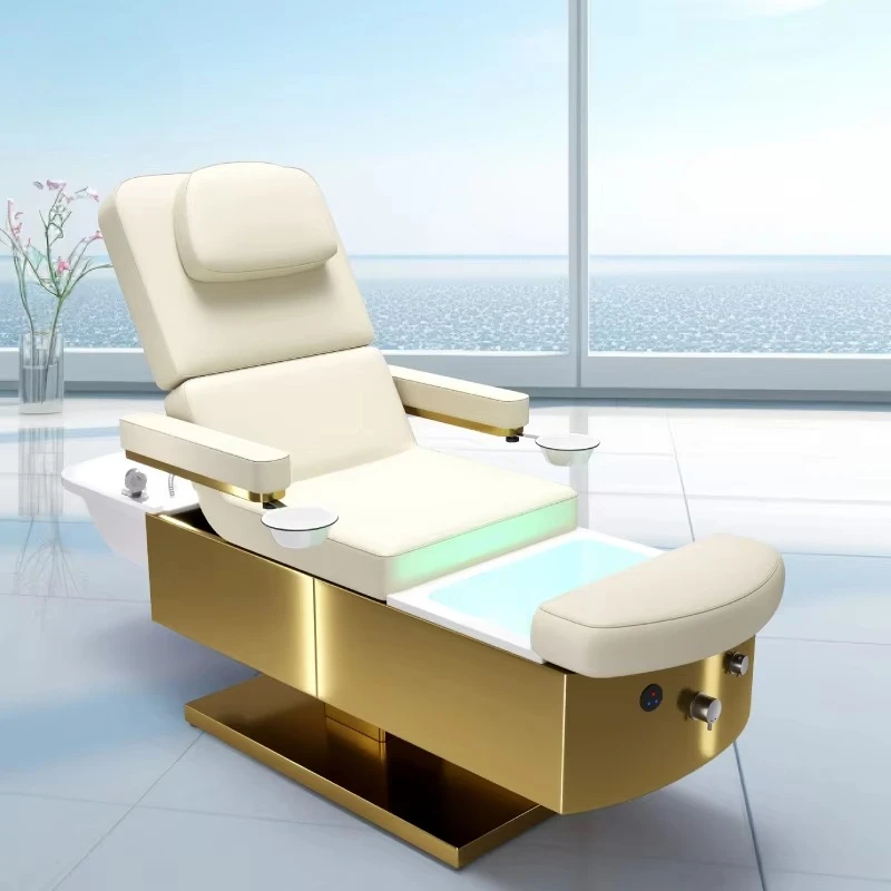 

Multifunctional shampoo electric massage table pedicure beauty modern hairdressing