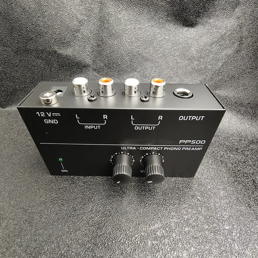 2025 Ultra-Compact Phono Preamp PP500 With Bass Treble Balance Volume Adjustment Pre-Amp Turntable Preamplificador US EU Plug