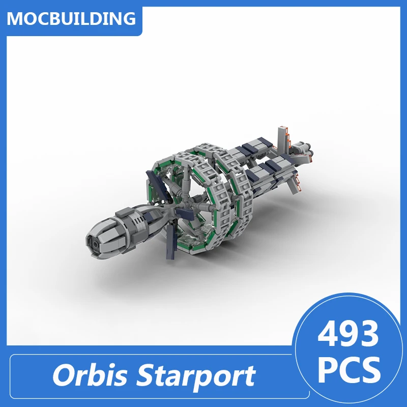 Orbis Starport Modell Moc Bausteine im Maßstab 1:20000 Diy Montieren Ziegel Raum Pädagogische Weihnachten Sammlung Spielzeug Geschenke 493PCS