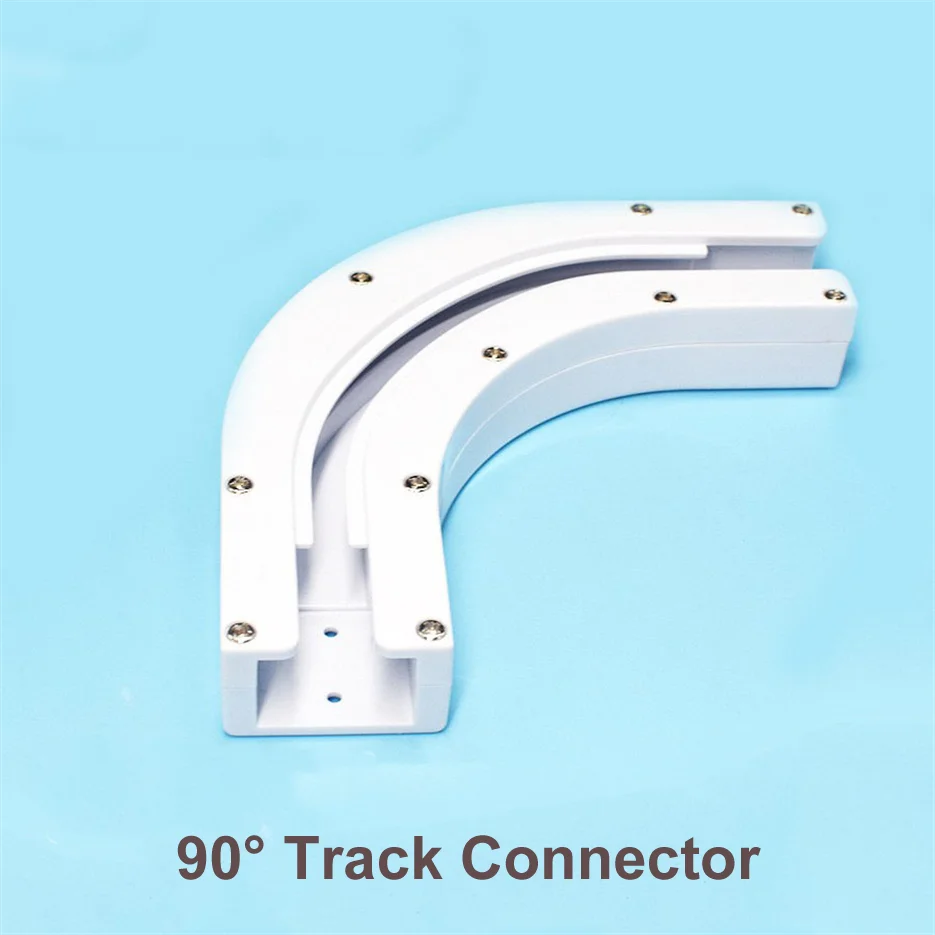 High Quality Dooya 90/135 Degree Electric Curtain Track Rail Joint Bracket Connector for U Type L Type Window Track Accessories