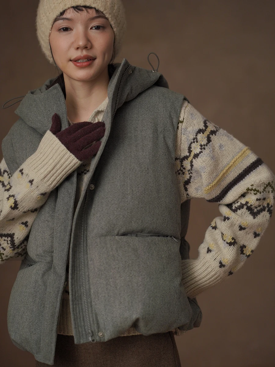 

Женская повседневная свободная куртка Hacikis Miss Simple Evereen из мягкого хлопка с эффектом шерсти, с капюшоном, для прогулок