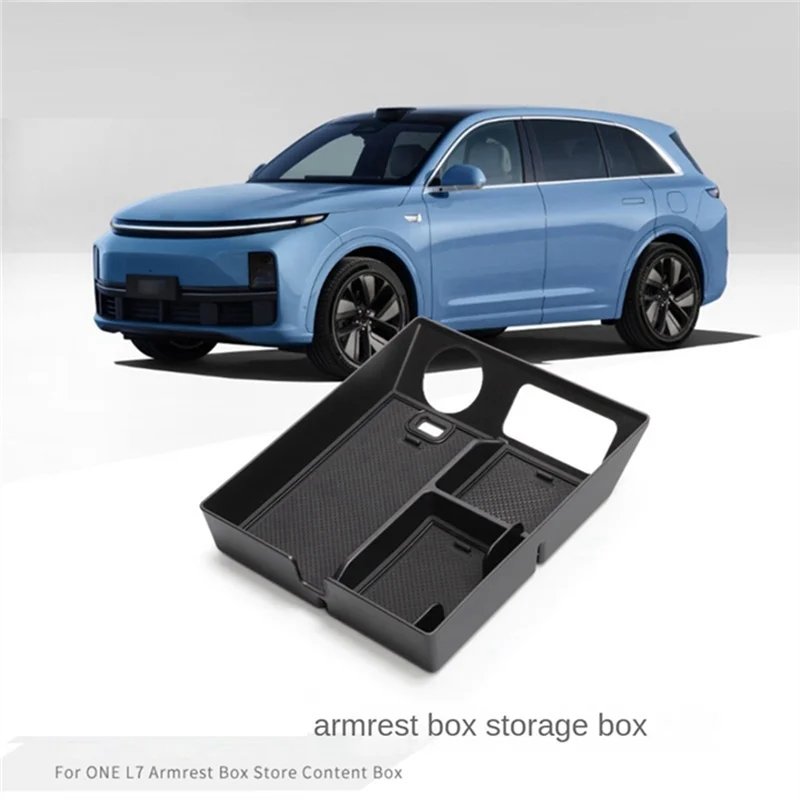 ABXF-1ピース センターコンソール アームレストボックス 収納ボックス オーガナイザー ブラック プラスチック 自動車用品 Lixiang L7 L8 L9 2022 2023用