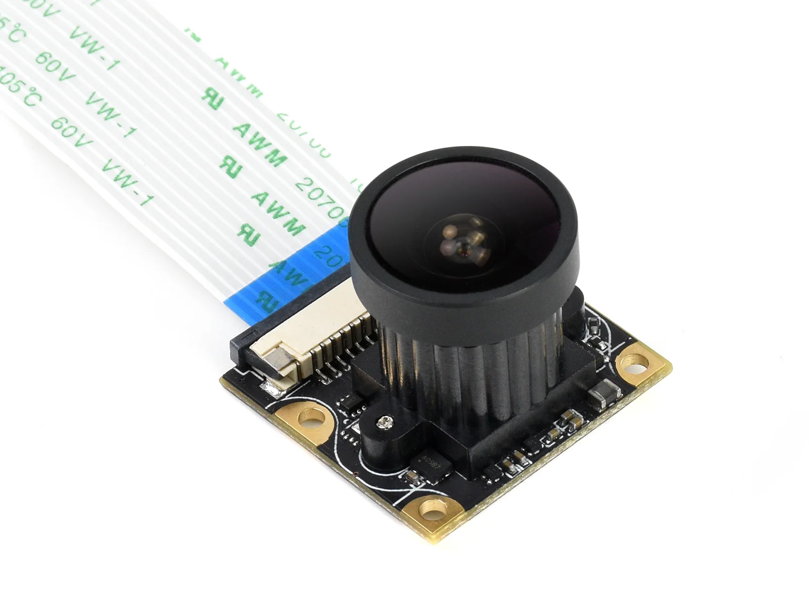 Waveshare IMX477-160 12.3MP Camera, 160° FOV, Applicable For Raspberry Pi 5/4B/3B/Jetson Nano / Compute Module 4056 × 3040